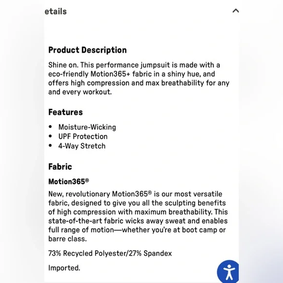 Fabletics Motion365+ Shine Jumpsuit - Picture 8 of 15